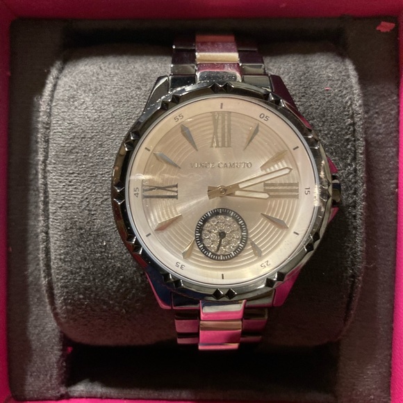 Vince Camuto Black and Silver Bracelet Watch - Picture 2 of 6